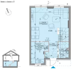 Dom 82,07 m², oferta nr 50B, Nova Magdalenka 7, Słomin, ul. Janczewicka