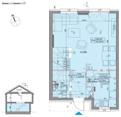 Dom 82,07 m², oferta nr 52A, Nova Magdalenka 7, Słomin, ul. Janczewicka