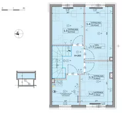 Dom 74,16 m², oferta nr 33, Boska Ksawerowska 2 - etap 3, Łódź, Górna, ul. Mały Skręt