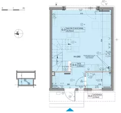 Dom 74,16 m², oferta nr 33, Boska Ksawerowska 2 - etap 3, Łódź, Górna, ul. Mały Skręt