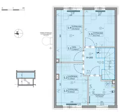 Dom 74,16 m², oferta nr 36, Boska Ksawerowska 2 - etap 3, Łódź, Górna, ul. Mały Skręt