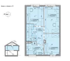 Dom 81,80 m², oferta nr 43B, Osiedle Fikus, Wólka Kosowska, ul. Nadrzeczna