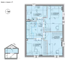 Dom 95,53 m², oferta nr 4B, Osiedle Pod Dębem, Boryszew, ul. Nadziei
