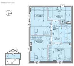 Dom 95,53 m², oferta nr 5A, Osiedle Pod Dębem, Boryszew, ul. Nadziei