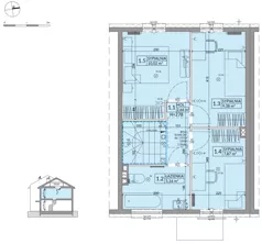 Dom 77,99 m², oferta nr 27B, Osiedle Słoneczne - etap 3, Sulejówek, ul. Szklarniowa