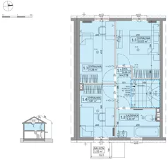 Dom 77,99 m², oferta nr 38A, Osiedle Słoneczne - etap 4, Sulejówek, ul. Szklarniowa