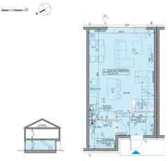 4 pokoje, mieszkanie 82,75 m², parter, oferta nr 53B, Domy na Witosa - etap 2A, Radzymin, ul. Wincentego Witosa