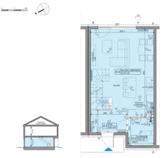 4 pokoje, mieszkanie 82,75 m², parter, oferta nr 54B, Domy na Witosa - etap 2A, Radzymin, ul. Wincentego Witosa
