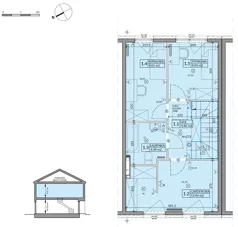 Dom 82,75 m², oferta nr 59B, Domy na Witosa, Radzymin, ul. Wincentego Witosa