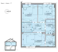 Dom 94,50 m², oferta nr 164B, Arkady Walendów, Walendów, ul. Brzozowa