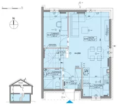 Dom 94,50 m², oferta nr 182B, Arkady Walendów, Walendów, ul. Brzozowa