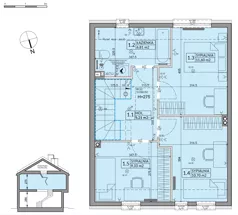 Dom 92,39 m², oferta nr 63A, Nova Magdalenka 7, Słomin, ul. Janczewicka