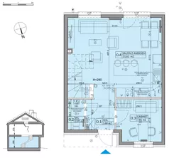 Dom 92,39 m², oferta nr 63A, Nova Magdalenka 7, Słomin, ul. Janczewicka