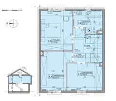 Dom 92,40 m², oferta nr 43A, Osiedle Fikus, Wólka Kosowska, ul. Nadrzeczna