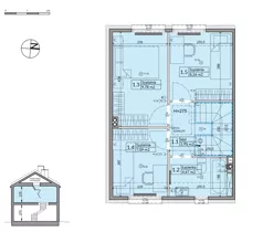 Dom 72,70 m², oferta nr 21A, Osiedle Stokrotki, Boryszew, ul. Nadziei
