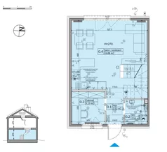 Dom 72,70 m², oferta nr 21A, Osiedle Stokrotki, Boryszew, ul. Nadziei