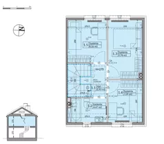 Dom 72,70 m², oferta nr 24B, Osiedle Stokrotki - etap 3, Boryszew, ul. Nadziei