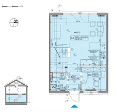 Dom 72,70 m², oferta nr 26B, Osiedle Stokrotki - etap 4, Boryszew, ul. Nadziei