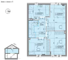 Dom 95,22 m², oferta nr 1B, Osiedle Pod Dębem, Boryszew, ul. Nadziei