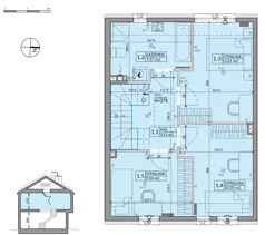 Dom 95,22 m², oferta nr 3B, Osiedle Pod Dębem, Boryszew, ul. Nadziei