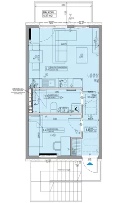 Dom 33,92 m², oferta nr 2B, Ogrody Przyjaciół 5, Warszawa, Białołęka, Szamocin, ul. Cieślewskich/Inna