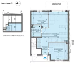 3 pokoje, mieszkanie 51,33 m², parter, oferta nr 3, Boska Pabianicka, Łódź, Górna, ul. Pabianicka 296