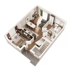 3 pokoje, mieszkanie 51,33 m², parter, oferta nr 5, Boska Pabianicka, Łódź, Górna, ul. Pabianicka 296