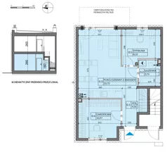 3 pokoje, mieszkanie 51,33 m², parter, oferta nr 5, Boska Pabianicka, Łódź, Górna, ul. Pabianicka 296