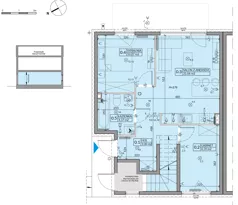 3 pokoje, mieszkanie 53,49 m², parter, oferta nr 55A, Domy na Witosa - etap 2A, Radzymin, ul. Wincentego Witosa