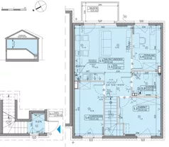 4 pokoje, mieszkanie 62,57 m², piętro 1, oferta nr 58B, Domy na Witosa - etap 2A, Radzymin, ul. Wincentego Witosa