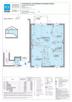 4 pokoje, mieszkanie 62,57 m², piętro 1, oferta nr 58B, Domy na Witosa - etap 2A, Radzymin, ul. Wincentego Witosa