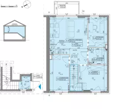 4 pokoje, mieszkanie 62,57 m², piętro 1, oferta nr 64B, Domy na Witosa - etap 2B, Radzymin, ul. Wincentego Witosa