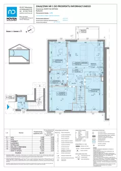 4 pokoje, mieszkanie 62,57 m², piętro 1, oferta nr 67B, Domy na Witosa - etap 2B, Radzymin, ul. Wincentego Witosa