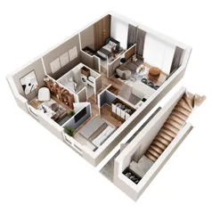 4 pokoje, mieszkanie 64,03 m², piętro 1, oferta nr 11B, Domy na Witosa - mieszkania, Radzymin, ul. Wincentego Witosa