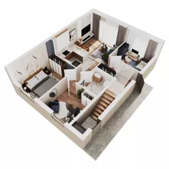 4 pokoje, mieszkanie 59,85 m², parter, oferta nr 12A, Domy na Witosa - mieszkania, Radzymin, ul. Wincentego Witosa