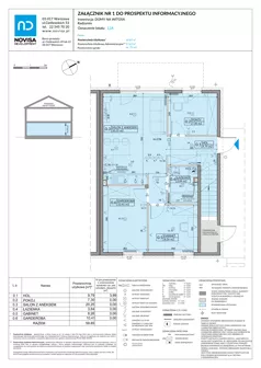 4 pokoje, mieszkanie 59,85 m², parter, oferta nr 12A, Domy na Witosa - mieszkania, Radzymin, ul. Wincentego Witosa
