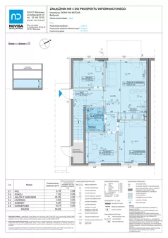 4 pokoje, mieszkanie 59,85 m², parter, oferta nr 13A, Domy na Witosa - mieszkania, Radzymin, ul. Wincentego Witosa
