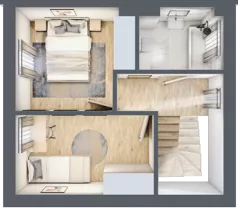 Dom 59,42 m², oferta nr 2, Zielone Ogrody, Łódź, Widzew, ul. Zygmunta