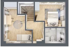 Dom 64,90 m², oferta nr 15, Zielone Ogrody, Łódź, Widzew, ul. Zygmunta