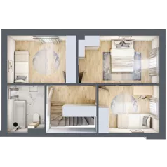 Dom 81,17 m², oferta nr 9B, Ogrody Przyjaciół 5, Warszawa, Białołęka, Szamocin, ul. Cieślewskich/Inna
