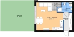 Dom 81,17 m², oferta nr 19B, Ogrody Przyjaciół 5, Warszawa, Białołęka, Szamocin, ul. Cieślewskich/Inna