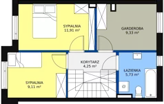 Dom 80,54 m², oferta nr 20B, Ogrody Przyjaciół 5, Warszawa, Białołęka, Szamocin, ul. Cieślewskich/Inna