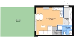 Dom 81,17 m², oferta nr 21B, Ogrody Przyjaciół 5, Warszawa, Białołęka, Szamocin, ul. Cieślewskich/Inna