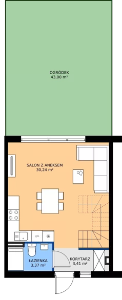 Dom 80,54 m², oferta nr 35B, Ogrody Przyjaciół 5, Warszawa, Białołęka, Szamocin, ul. Cieślewskich/Inna