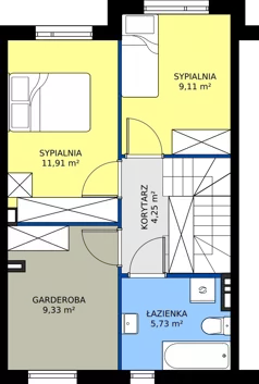 Dom 80,54 m², oferta nr 35B, Ogrody Przyjaciół 5, Warszawa, Białołęka, Szamocin, ul. Cieślewskich/Inna
