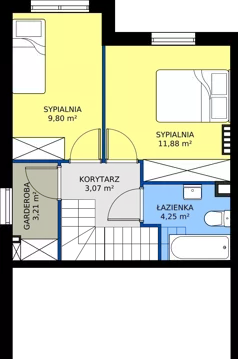 Dom 71,32 m², oferta nr 40A, Ogrody Przyjaciół 5, Warszawa, Białołęka, Szamocin, ul. Cieślewskich/Inna