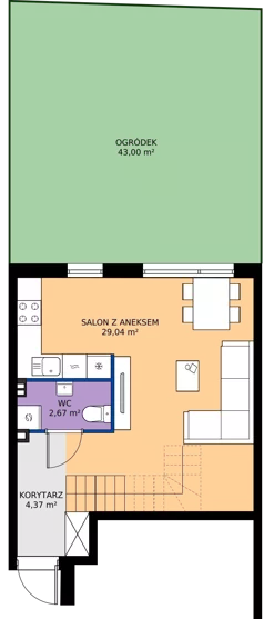 Dom 71,32 m², oferta nr 41A, Ogrody Przyjaciół 5, Warszawa, Białołęka, Szamocin, ul. Cieślewskich/Inna