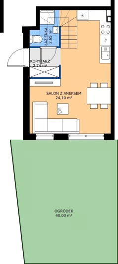 Dom 68,60 m², oferta nr 43B, Ogrody Przyjaciół 5, Warszawa, Białołęka, Szamocin, ul. Cieślewskich/Inna