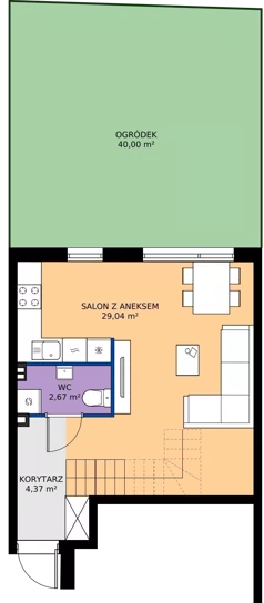 Dom 71,32 m², oferta nr 43A, Ogrody Przyjaciół 5, Warszawa, Białołęka, Szamocin, ul. Cieślewskich/Inna