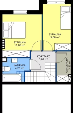 Dom 71,32 m², oferta nr 43A, Ogrody Przyjaciół 5, Warszawa, Białołęka, Szamocin, ul. Cieślewskich/Inna